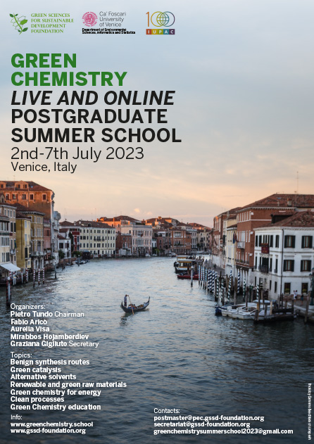 Green Chemistry Postgraduate Summer School